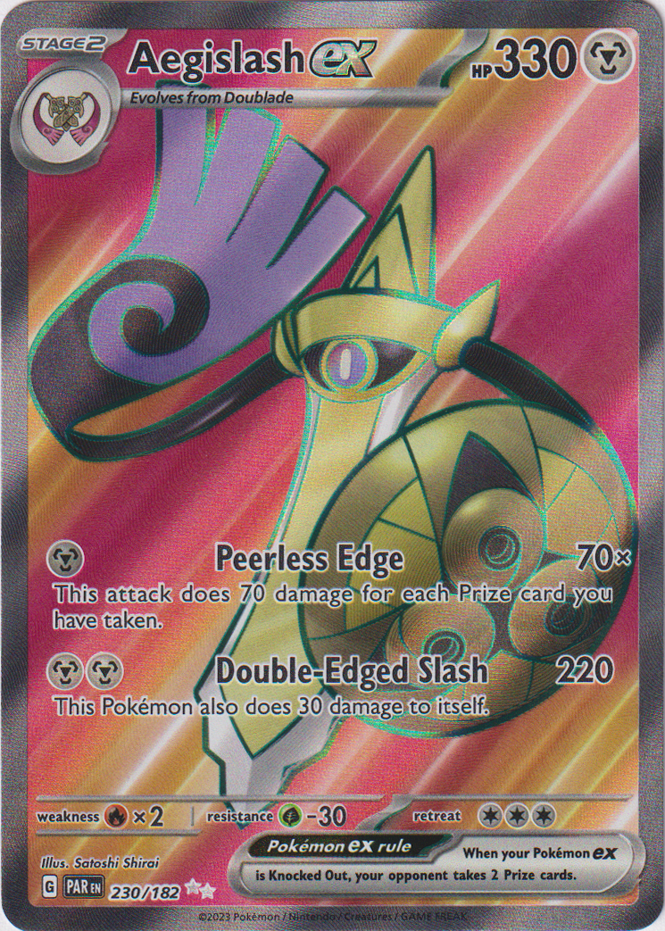 230/182 Aegislash EX Ultra Rare Paradox Rift