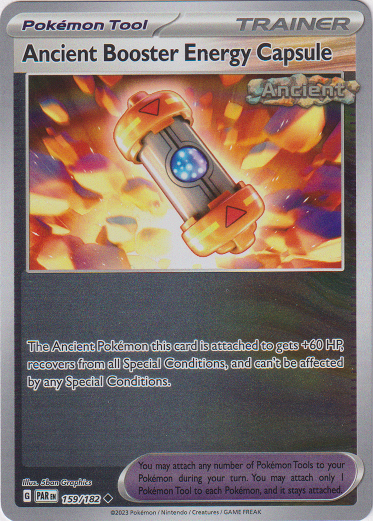 159/182 Ancient Booster Energy Capsule Uncommon Reverse Holo Paradox Rift