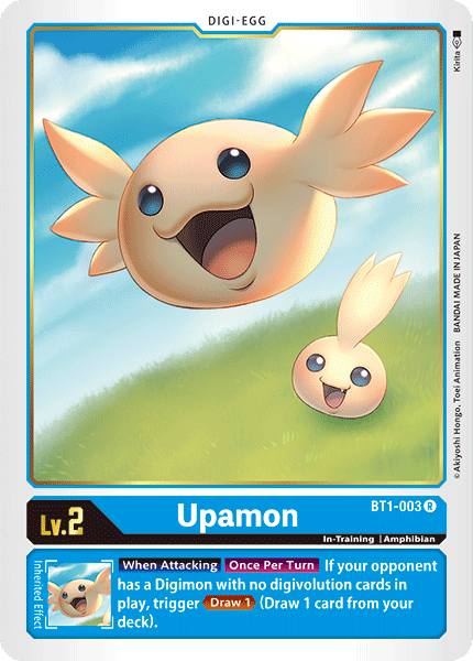 BT1-003 Upamon Rare RB01 Reprint