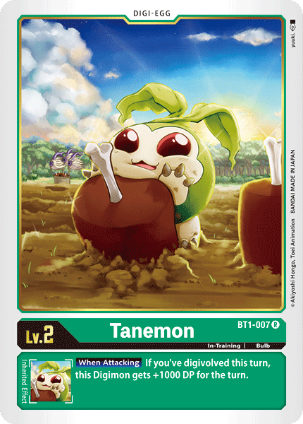 BT1-007 Tanemon Rare RB01 Reprint