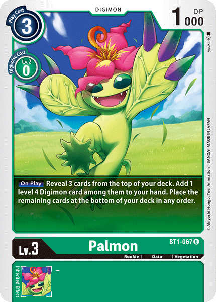 BT1-067 Palmon Uncommon RB01 Reprint