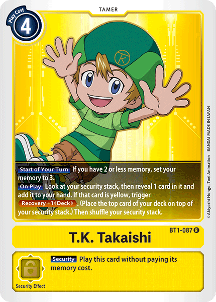 BT1-087 T.K. Takaishi Rare RB01 Reprint