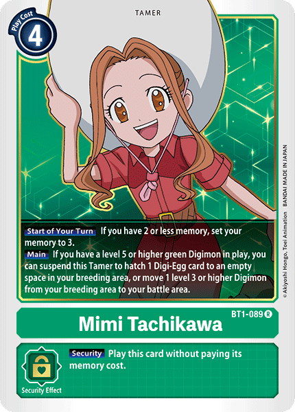 BT1-089 Mimi Tachikawa Rare RB01 Reprint