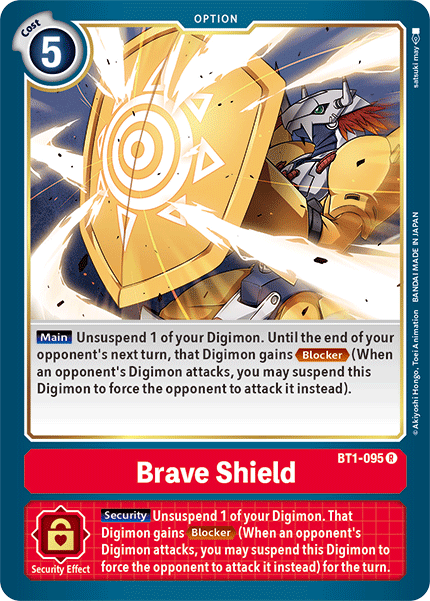 BT1-095 Brave Shield Rare