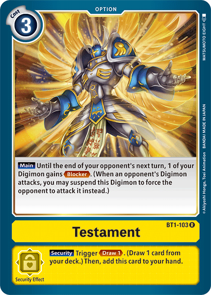 BT1-103 Testament Rare