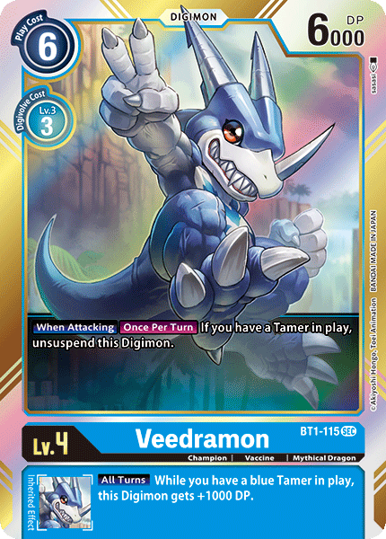 BT1-115 Veedramon Secret RB01 Reprint