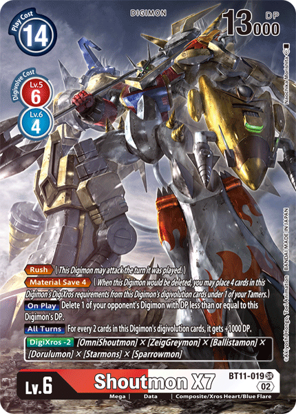 BT11-019 Shoutmon X7 Alternate Art