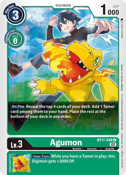 BT11-046 Agumon Uncommon Holo Foil