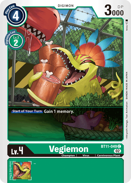 BT11-049 Vegiemon Common Holo Foil