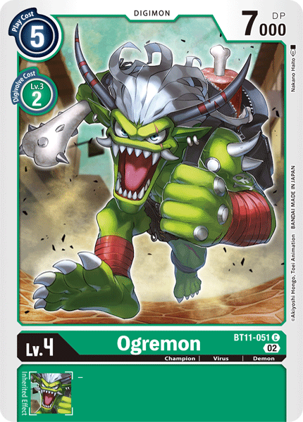 BT11-051 Ogremon Common Holo Foil