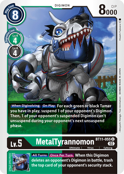 BT11-055 MetalTyrannomon Uncommon