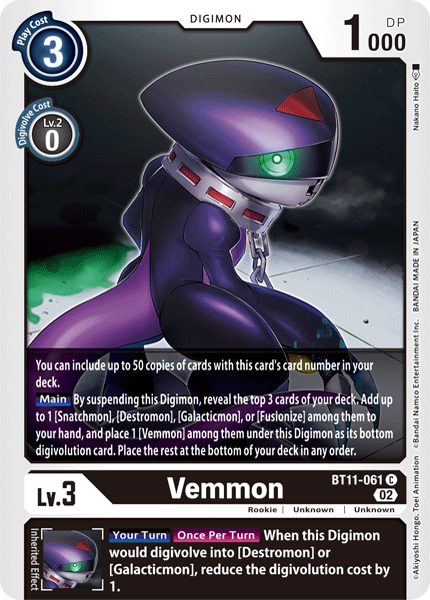 BT11-061 Vemmon Common Holo Foil