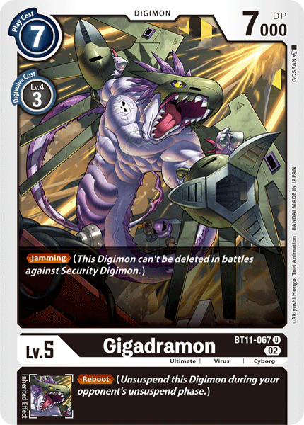 BT11-067 Gigadramon Uncommon Holo Foil