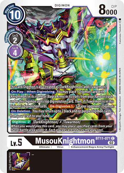 BT11-071 MusouKnightmon Common Holo Foil