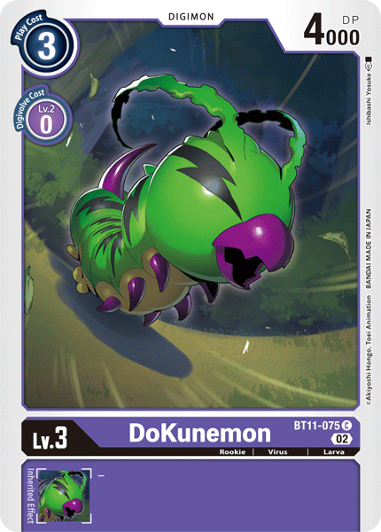 BT11-075 DoKunemon Common Holo Foil