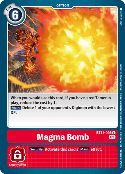 BT11-096 Magma Bomb Common Holo Foil
