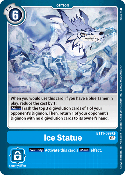 BT11-099 Ice Statue Common Holo Foil