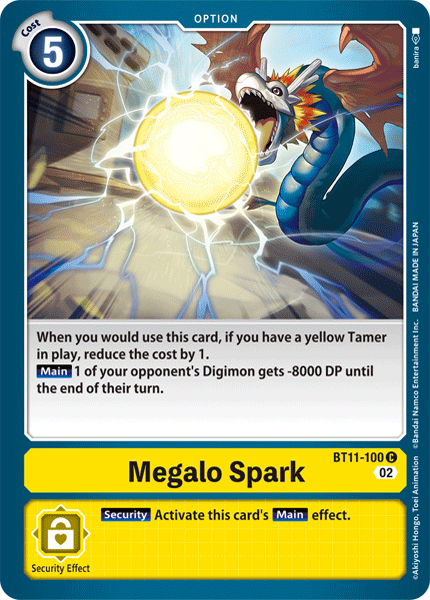 BT11-100 Megalo Spark Common Holo Foil