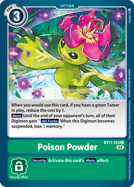 BT11-103 Poison Powder Uncommon Holo Foil