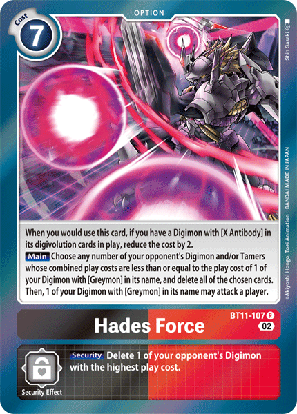 BT11-107 Hades Force Rare