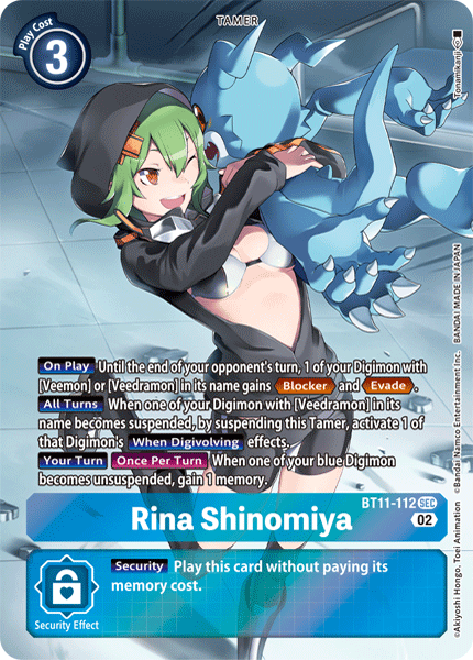 BT11-112 Rina Shinomiya Alternate Art