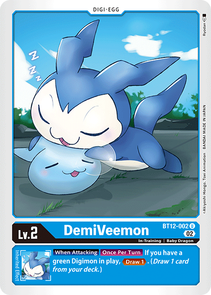 BT12-002 DemiVeemon Uncommon