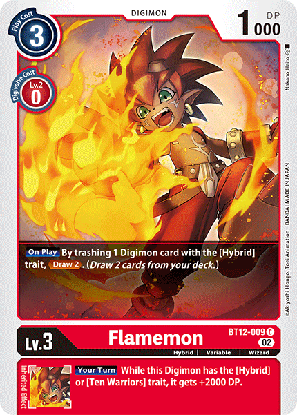 BT12-009 Flamemon Common