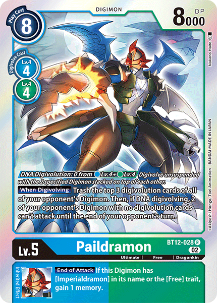 BT12-028 Paildramon Rare