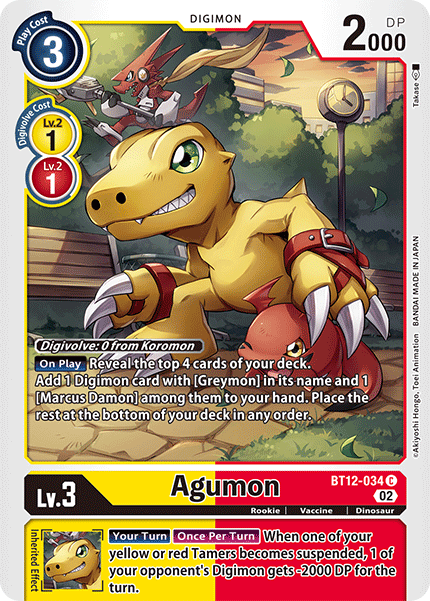 BT12-034 Agumon Common