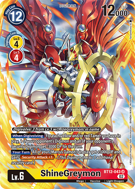 BT12-043 ShineGreymon Alternate Art