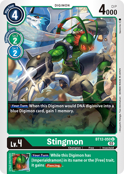 BT12-050 Stingmon Uncommon