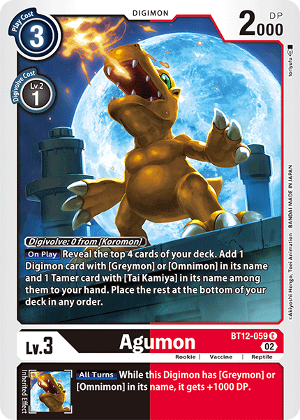 BT12-059 Agumon Common