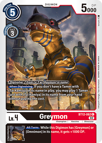 BT12-062 Greymon Common