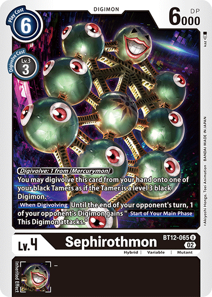 BT12-065 Sephirothmon Uncommon