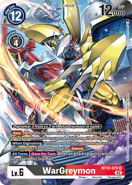 BT12-070 WarGreymon Alternate Art