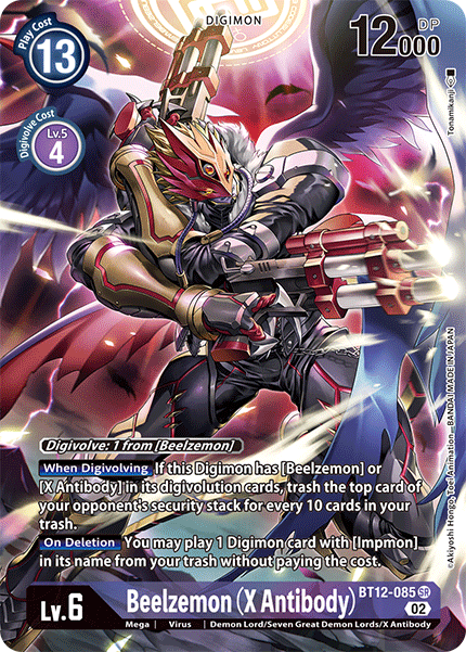 BT12-085 Beelzemon (X Antibody) Alternate Art