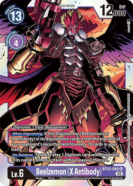 BT12-085 Beelzemon (X Antibody) Super Rare