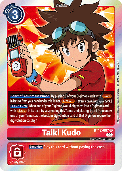 BT12-087 Taiki Kudo Rare