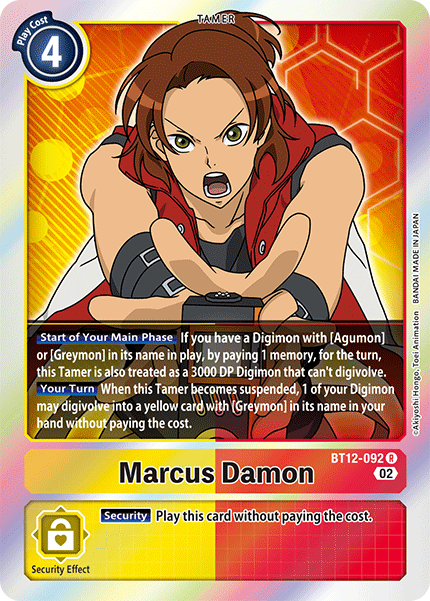 BT12-092 Marcus Damon Rare