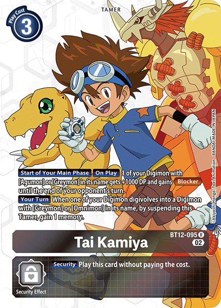 BT12-095 Tai Kamiya Alternate Art