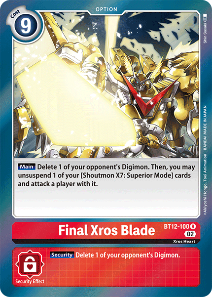 BT12-100 Final Xros Blade Rare