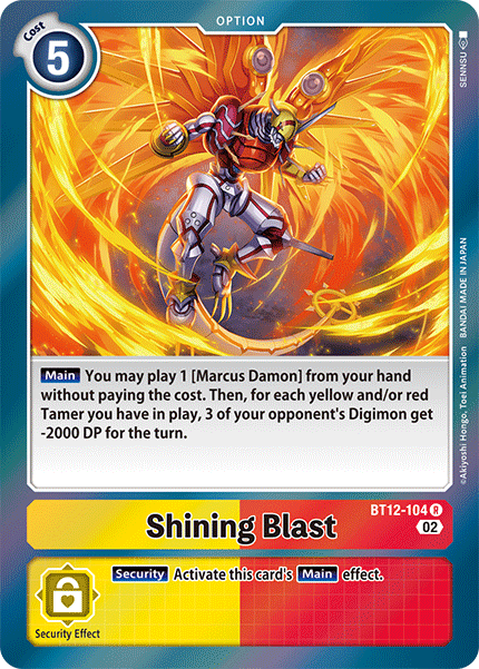 BT12-104 Shining Blast Rare