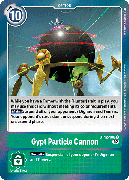 BT12-106 Gypt Particle Cannon Rare