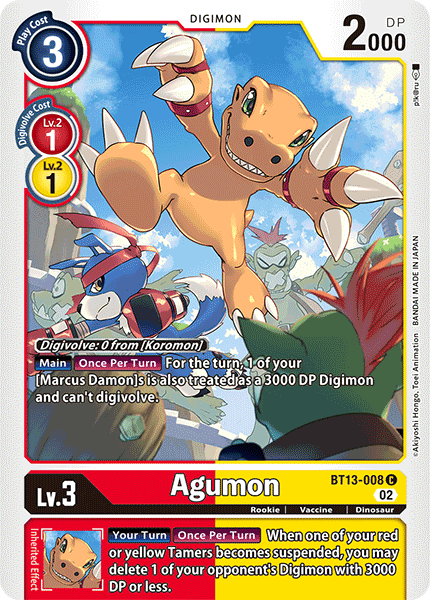 BT13-008 Agumon Common