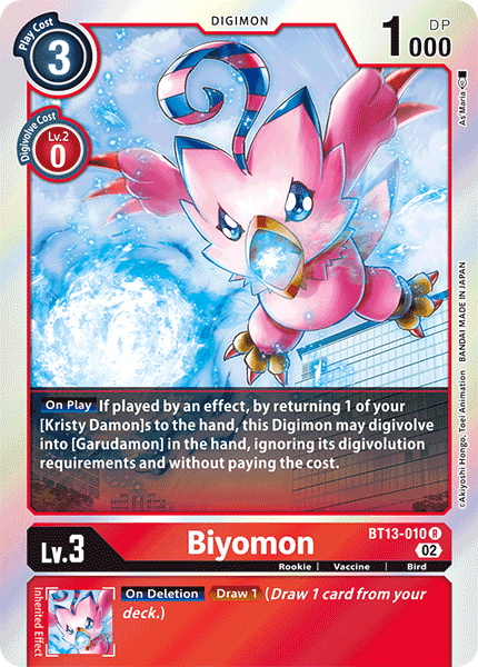BT13-010 Biyomon Rare