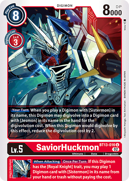 BT13-016 SaviorHuckmon Uncommon