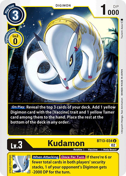 BT13-034 Kudamon Uncommon