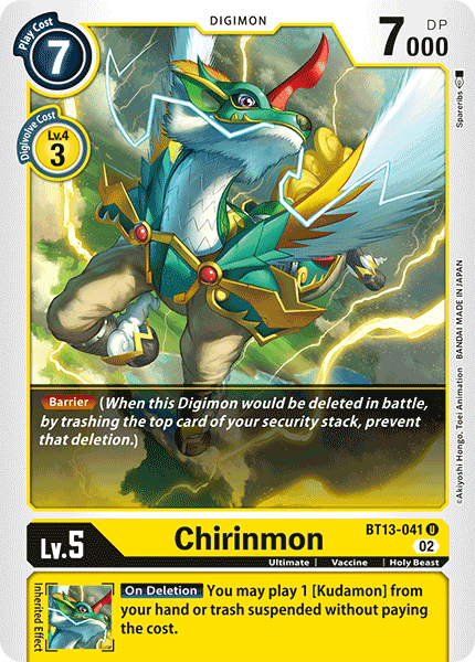 BT13-041 Chirinmon Uncommon