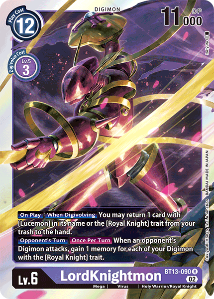 BT13-090 LordKnightmon Rare