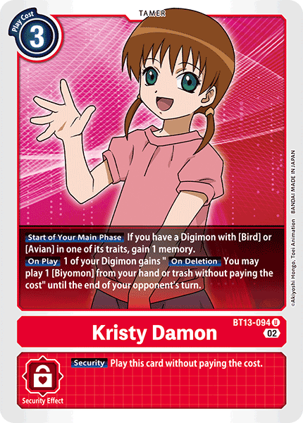 BT13-094 Kristy Damon Uncommon